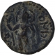 Copper Drachma Coin of Kanishka I of Kushana Dynasty of Oesho Type.