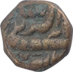 Copper Dam Coin of Akbar of Bairata Mint. 