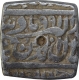 Silver Square One Rupee Coin of Akbar.