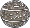 Silver Half Rupee Coin of Aurangzeb of Surat Mint.