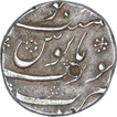 Silver Half Rupee Coin of Aurangzeb of Surat Mint.