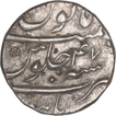 Silver One Rupee Coin of Aurangzeb Alamgir of Burhanpur Mint.