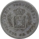 Silver Quarter Rupia Coin of Luiz I of Indo Portuguese.