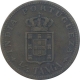 Bronze Quarter Tanga Coin of Carlos I of Indo Portuguese.