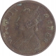 Copper One Twelfth Anna Coin of Victoria Queen of Calcutta Mint of 1875.