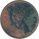 Copper One Twelfth Anna Coin of Victoria Queen of Bombay Mint of 1876.