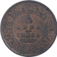 Copper One Twelfth Anna Coin of Victoria Empress of Calcutta Mint of 1891.