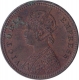 Copper One Twelfth Anna Coin of Victoria Empress of Calcutta Mint of 1897.