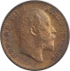 Bronze One Twelfth Anna Coin of King Edward VII of Calcutta Mint of 1907.