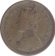 Copper Half Pice Coin of Victoria Empress of Calcutta Mint of 1888.