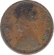 Copper Half Pice Coin of Victoria Empress of Calcutta Mint of 1889.