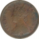 Copper Half Pice Coin of Victoria Empress of Calcutta Mint of 1892.