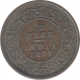 Copper Half Pice Coin of Victoria Empress of Calcutta Mint of 1894.