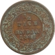 Copper Half Pice Coin of Victoria Empress of Calcutta Mint of 1896. 