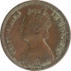 Copper Half Pice Coin of Victoria Empress of Calcutta Mint of 1896. 