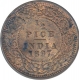 Copper Half Pice Coin of Victoria Empress of Calcutta Mint of 1897.