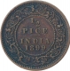 Copper Half Pice Coin of Victoria Empress of Calcutta Mint of 1899.