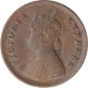 Copper Half Pice Coin of Victoria Empress of Calcutta Mint of 1900. 