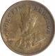 Bronze Half Pice Coin of King George V of Calcutta Mint of 1923.