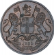 Copper One Quarter Anna Coin of East India Company of Bombay Mint of 1835.