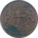 Copper Quarter Anna Coin of East India Company of Royal Mint of 1858.