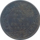 Copper Quarter Anna Coin of Victoria Queen of Bombay Mint of 1875.