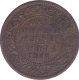 Copper One Quarter Anna Coin of Victoria Empress of Bombay Mint of 1888.