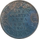 Copper One Quarter Anna Coin of Victoria Empress of Calcutta Mint of 1901.