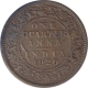 Copper One Quarter Anna Coin of King George V of Calcutta Mint of 1920.