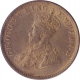 Copper One Quarter Anna Coin of King George V of Calcutta Mint of 1931.