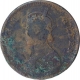 Copper Half Anna Coin of Victoria Queen of Calcutta Mint of 1875.