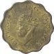 Nickle Brass One Anna Coin of King George VI of Calcutta Mint of 1942.