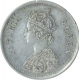 Silver Two Annas Coin of Victoria Queen of Bombay Mint of 1862.