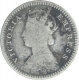 Silver Two Annas Coin of Victoria Empress of Calcutta Mint of 1880. 