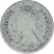 Silver Two Annas Coin of Victoria Empress of Bombay Mint of 1888.