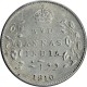 Silver Two Annas Coin of King Edward VII of Bombay Mint of 1910.