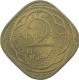 Nickel Brass Two Annas Coin of King George VI of Bombay Mint of 1942.  