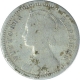 Silver Quarter Rupee Coin of Victoria Empress of Calcutta Mint of 1879.