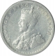 Silver One Quarter Rupee Coin of King George V of Calcutta Mint of 1918.