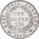 Silver One Rupee Coin of Victoria Queen of Calcutta Mint of 1840.