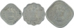 Cupro Nickel Half Anna & One Anna & Two Anna Coins of Bombay Mint of Republic India.