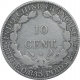 Silver Ten Cent Coin of Indo-French.