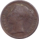 Copper Half Cent Coin of Victoria Queen of United Kingdom.