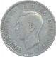 Silver Half Crown Coin of George VI of London Royal Mint of United Kingdom. 