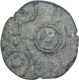 Copper Half Unit Coin of Ujjaini Region of Elephant Type.