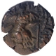 Copper Drachma Coin of Torman King of Huns Dynasty of Kashmir.