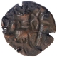 Copper Drachma Coin of Torman King of Huns Dynasty of Kashmir.