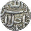 Silver One Rupee Coin of Akbar of Ahmadabad Mint of Month Tir.