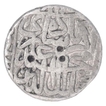 Silver One Rupee Coin of Akbar of Kalima Type.