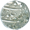 Silver One Rupee Coin of Aurangzeb Alamgir of Burhanpur Mint.